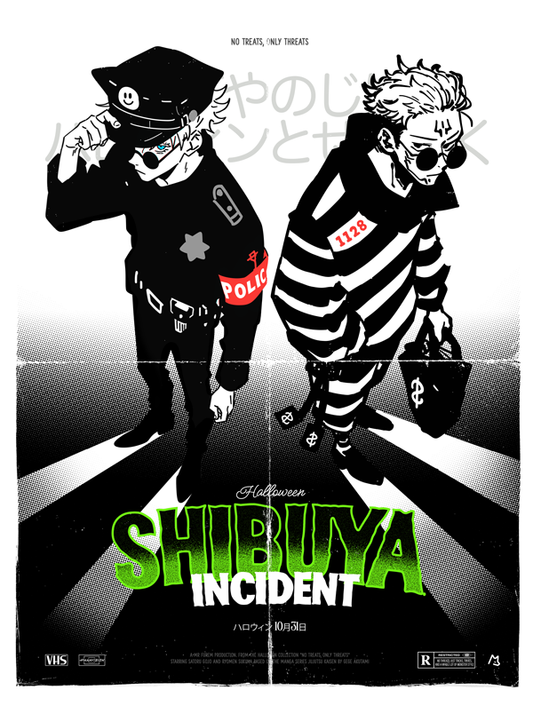 Shibuya Incident - 12x16in - Vintage Poster
