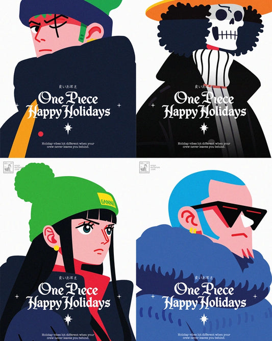 Cozy Winter Anime Arc Postcards - Digital Download - PDF