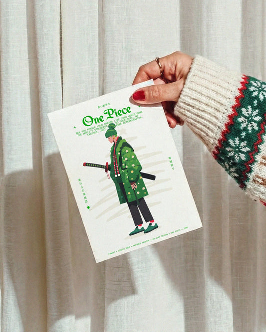 One Piece XMAS - Digital Postcard Pack - Instant PDF