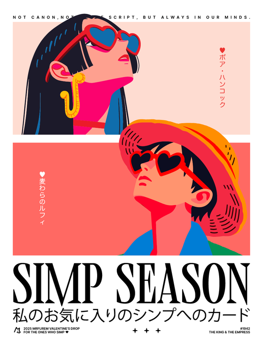 SIMP SEASON - PRINT - Empress & Captain - Fanart - 12x16in