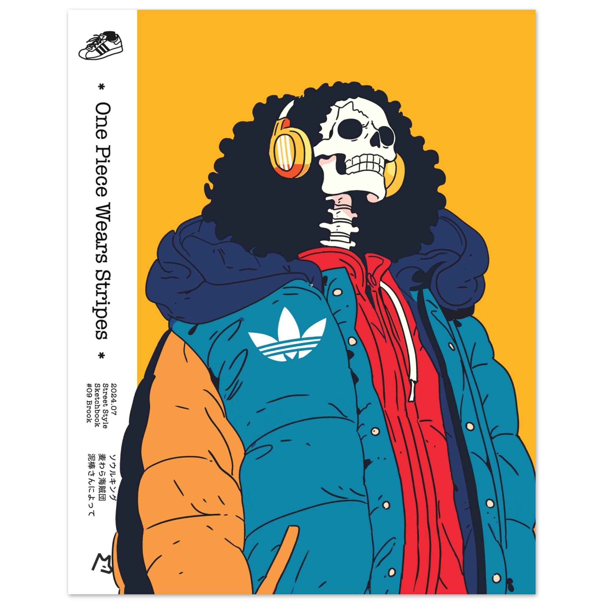 Brook - OP Wears Stripes - Premium Matte Paper Poster – MrFurem