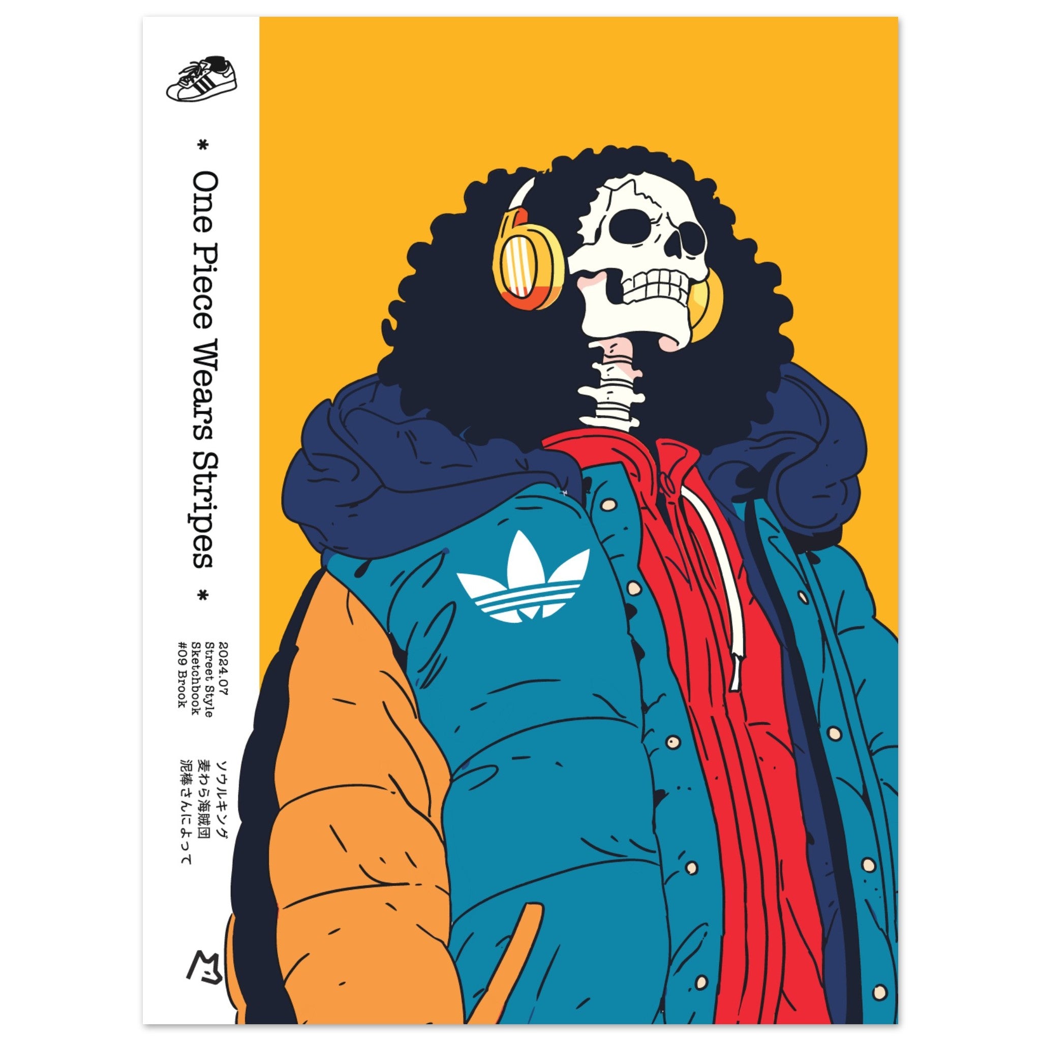 Brook - OP Wears Stripes - Premium Matte Paper Poster – MrFurem