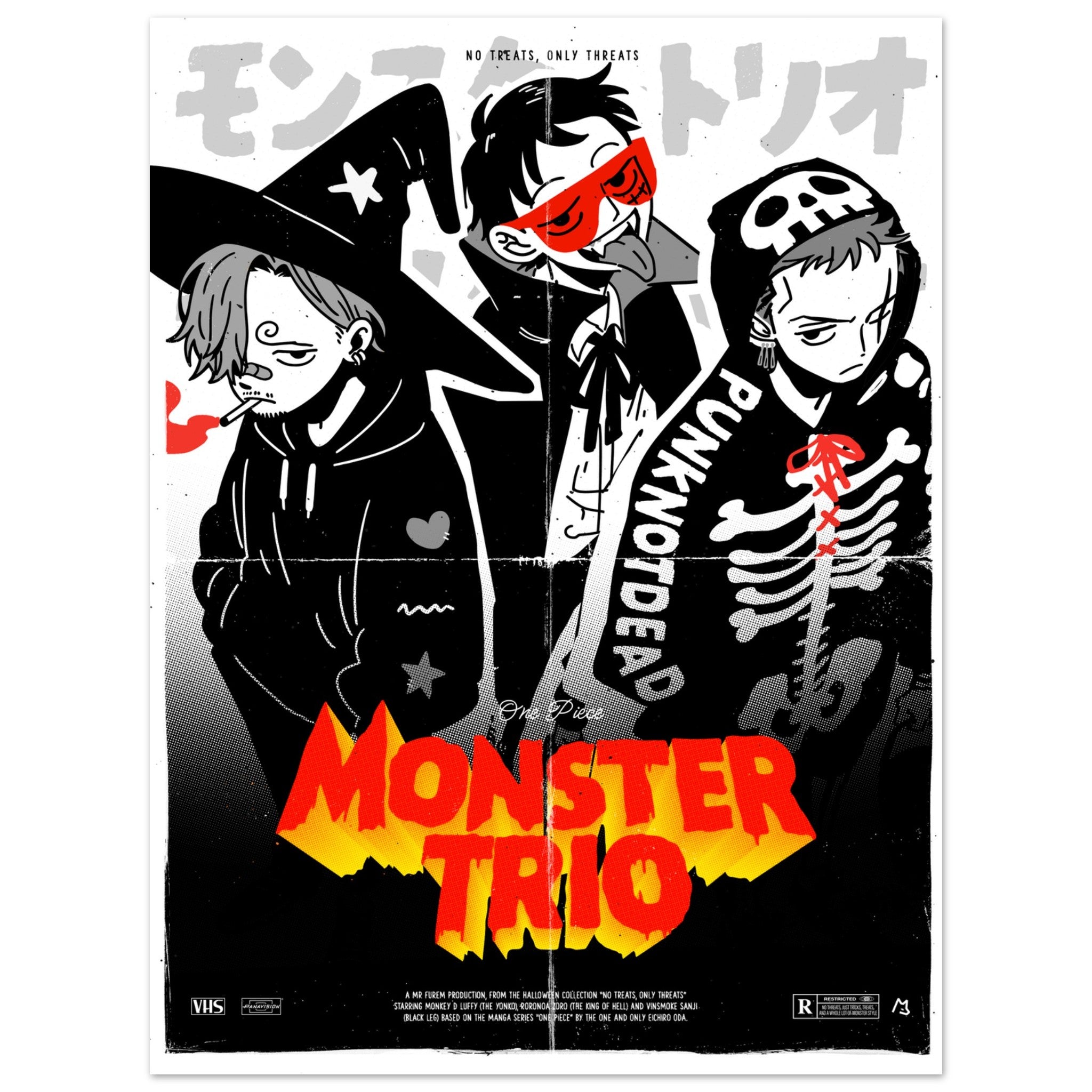 Monster Trio - 12x16in - Vintage Poster – MrFurem