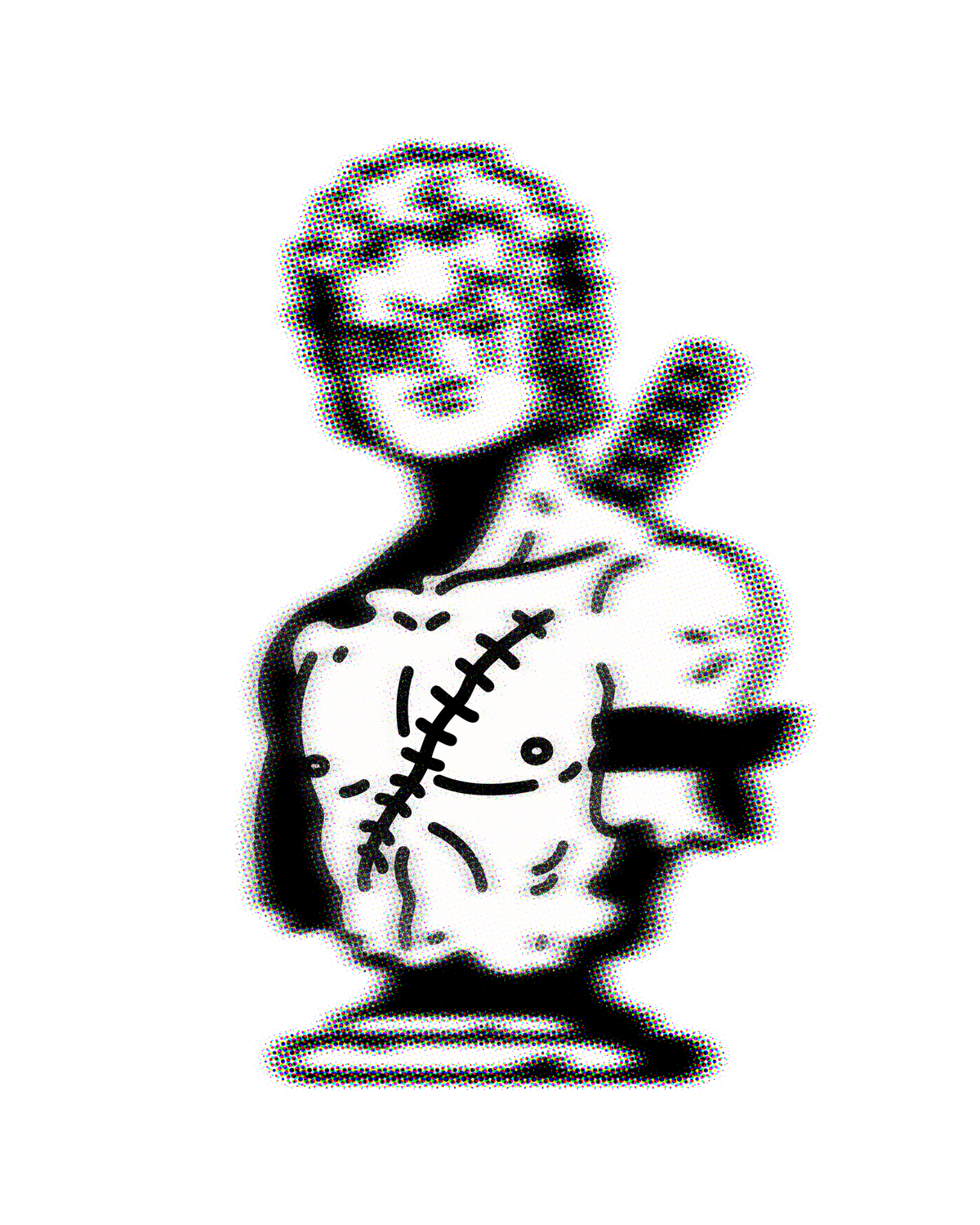 1/1 Swordsman Tattoo Ticket + Print
