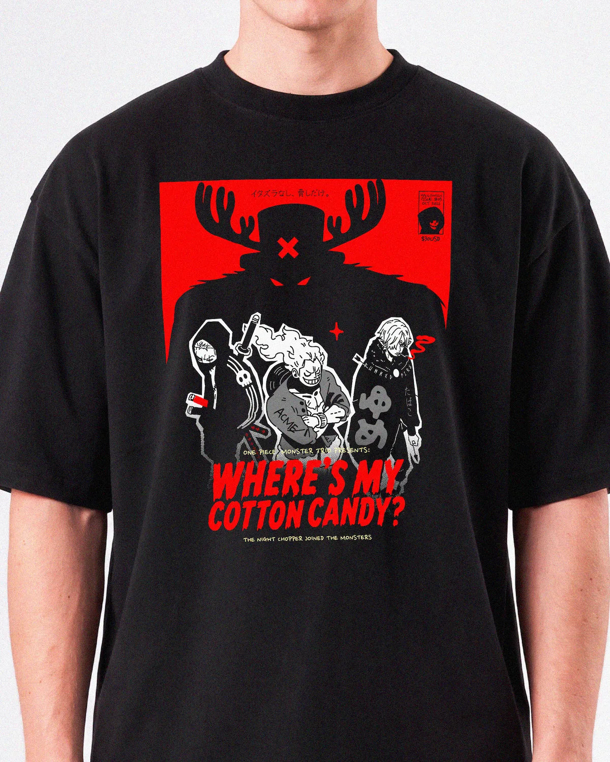 Where's My Cotton Candy? - Men's Oversized Crewneck T-Shirt