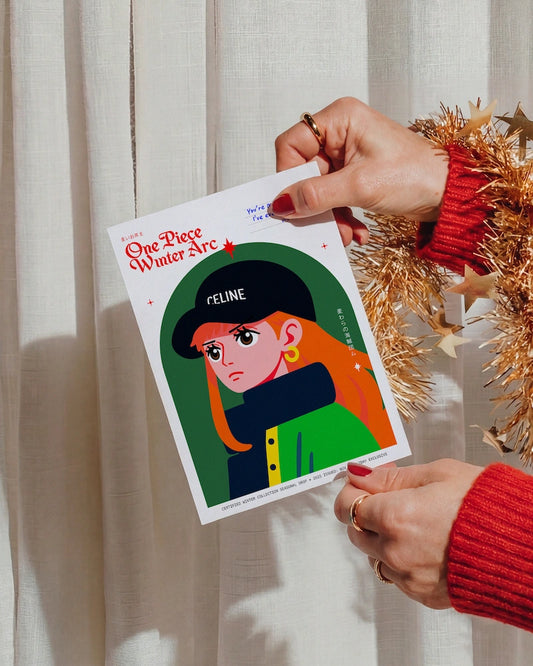 Cozy Winter Anime Arc Postcards - Digital Download