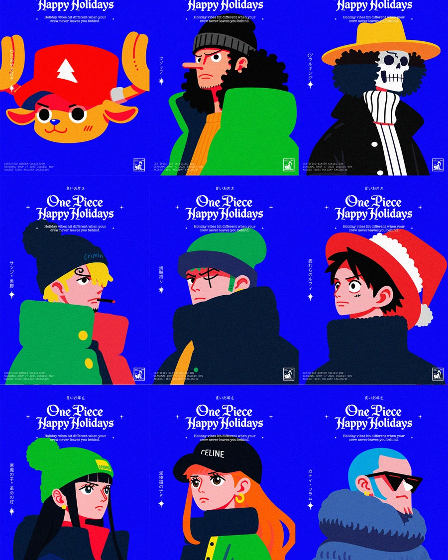 Cozy Winter Anime Arc Postcards - Digital Download