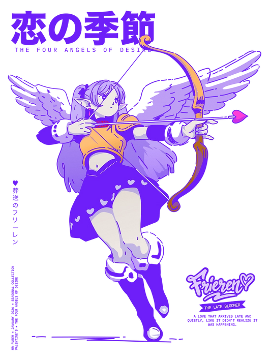 Valentines - Frieren - Late Bloomer - Fanart Anime Print