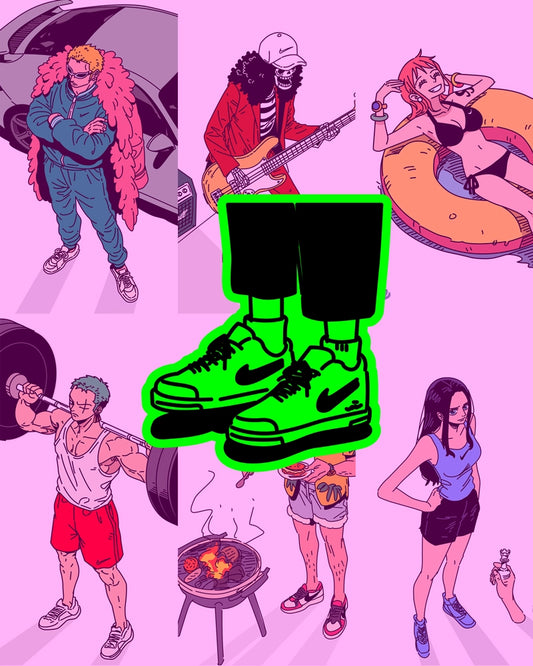 The Crew Wears Checks * Anime Wallpapers Pack